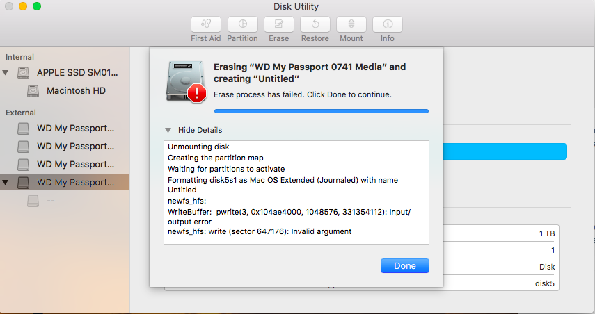 how toformat my passport ultra 1 tb hard drive for mac os x